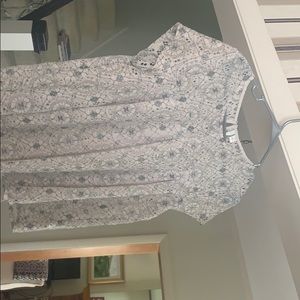 Gray lace top